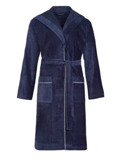 Badjas "Box" donkerblauw
