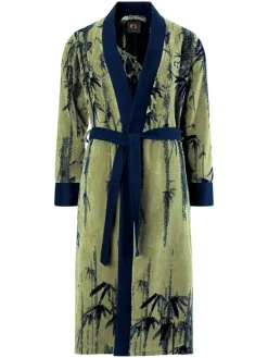 Badjas groen/donkerblauw