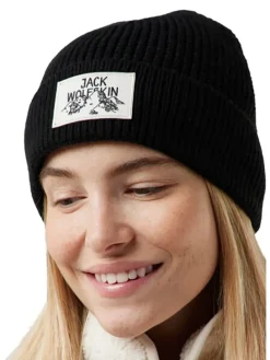Beanie "Badge" zwart