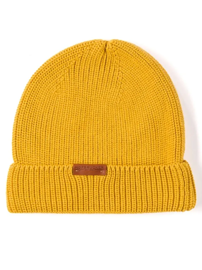 Beanie mosterdgeel