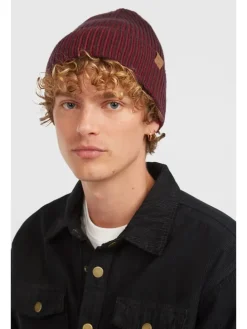 Beanie "O'Riginals" bruin/rood