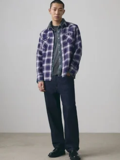 Blouse "Barstow Western" - Standard fit - donkerblauw