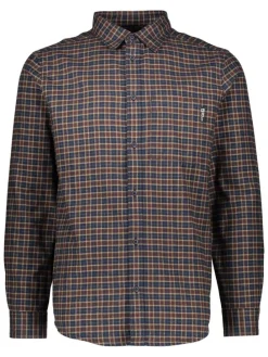 Blouse "Berweg" donkerblauw/blauw/Blau/bruin