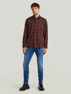 Blouse "Bristum 2.0" - slim fit - bordeaux