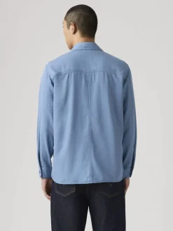Blouse - comfort fit - lichtblauw
