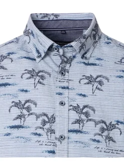 Blouse - comfort fit - lichtblauw
