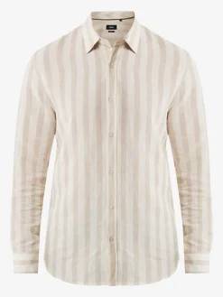 Blouse crème/lichtbruin