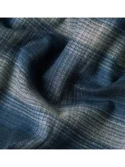 Blouse donkerblauw/grijs