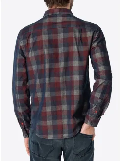 Blouse donkerblauw/rood