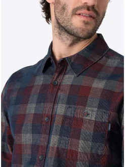 Blouse donkerblauw/rood