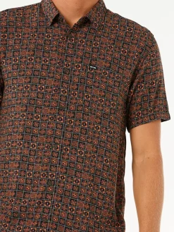 Blouse "Fun Times" - regular fit - lichtbruin
