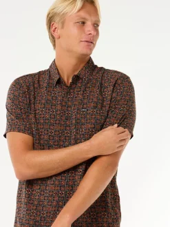 Blouse "Fun Times" - regular fit - lichtbruin