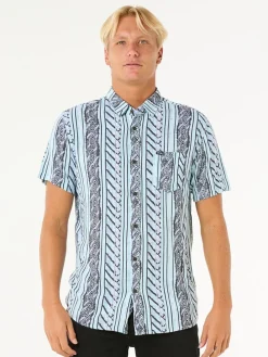 Blouse "Fun Times" - regular fit - lichtblauw