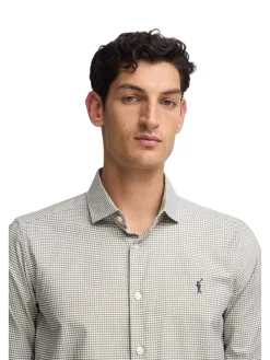 Blouse groen/wit