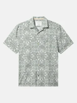 Blouse groen/wit