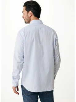 Blouse in lichtblauw