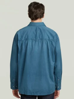 Blousejas blauw