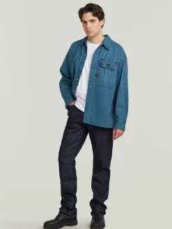 Blousejas blauw