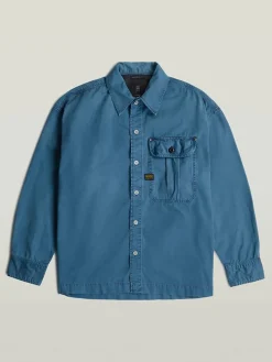 Blousejas blauw