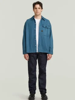 Blousejas blauw