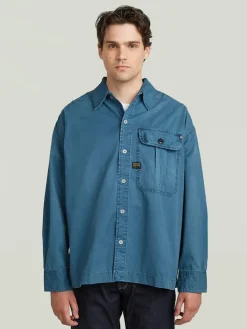 Blousejas blauw