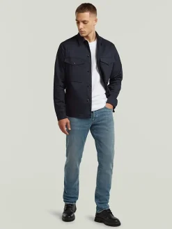 Blousejas donkerblauw