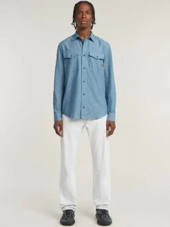 Blouse lichtblauw