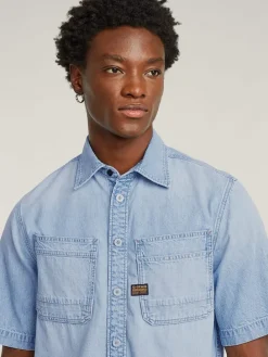 Blouse lichtblauw