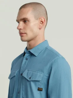 Blouse lichtblauw