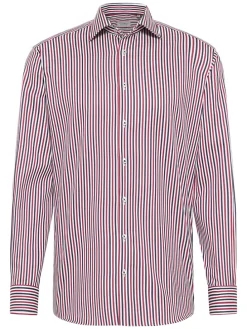 Blouse - modern fit - rood/donkerblauw/wit