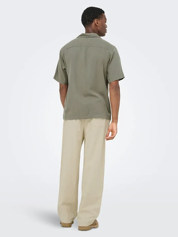 Blouse "Onsperu" - regular fit - groen