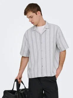 Blouse "Onswalker" - relaxed fit - grijs