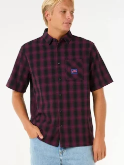 Blouse "Raw Energy" - regular fit - paars