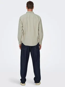 Blouse - regular fit - beige