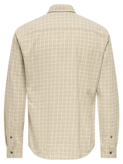 Blouse - regular fit - beige