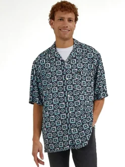 Blouse - regular fit - blauw