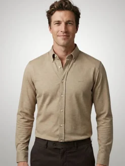 Blouse - regular fit - camel