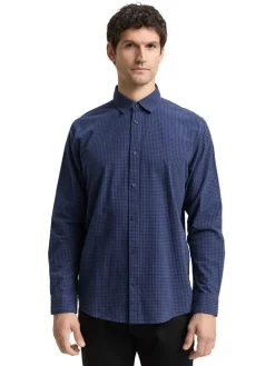 Blouse - regular fit - donkerblauw