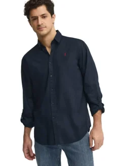 Blouse - regular fit - donkerblauw