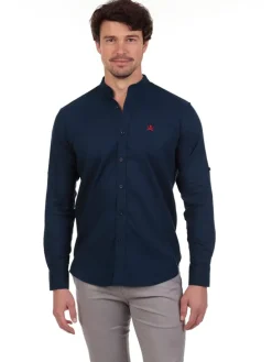 Blouse - regular fit - donkerblauw