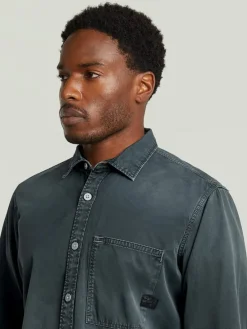 Blouse - regular fit - grijs