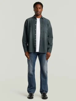 Blouse - regular fit - grijs
