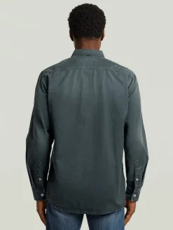 Blouse - regular fit - grijs