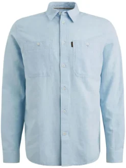 Blouse - regular fit - lichtblauw