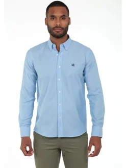 Blouse - regular fit - lichtblauw