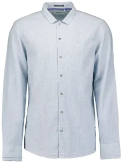 Blouse - regular fit - lichtblauw