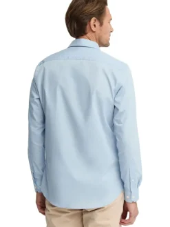 Blouse - regular fit - lichtblauw