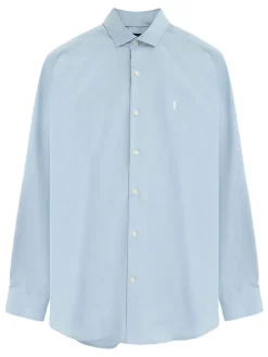 Blouse - regular fit - lichtblauw