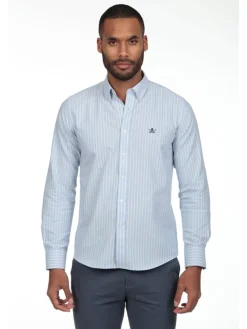 Blouse - regular fit - lichtblauw