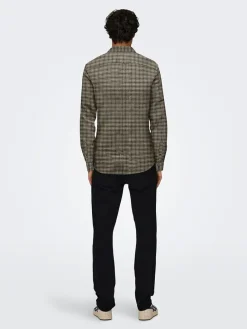 Blouse - regular fit - taupe